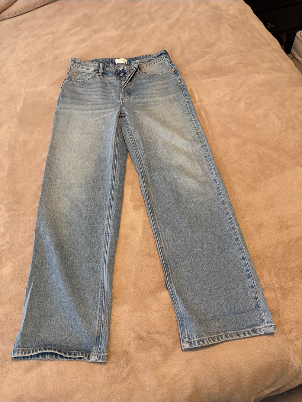 OAK + FORT Light Blue Wide-Leg Denim Jeans